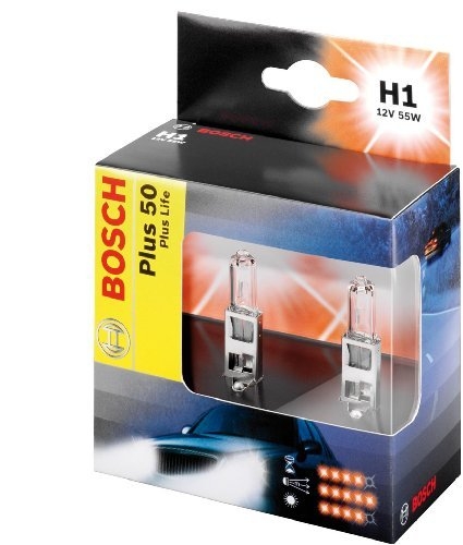 Комплект галогенных ламп H1 Plus 50